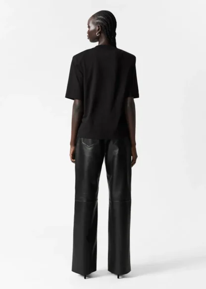 Padded-Shoulder Cotton T-Shirt | & Other Stories Sale