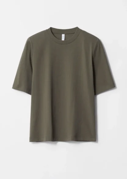 Padded-Shoulder Cotton T-Shirt | & Other Stories Sale