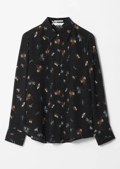 Pintuck-Detailed Silk Shirt | & Other Stories Clearance