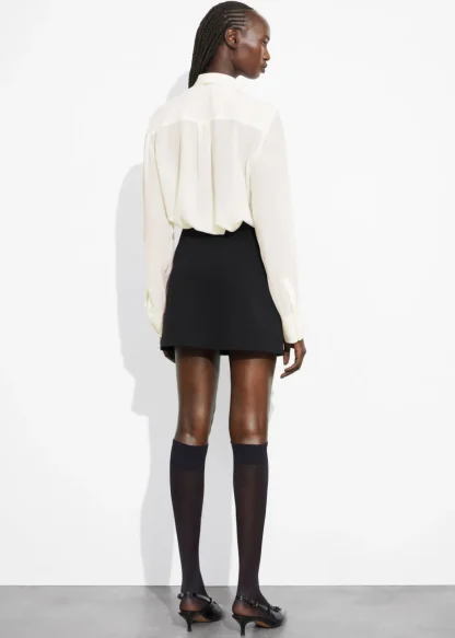 Pintuck-Detailed Silk Shirt | & Other Stories Clearance