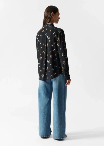 Pintuck-Detailed Silk Shirt | & Other Stories Clearance
