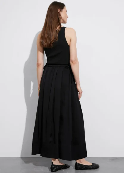 Pleated Drawstring Midi Skirt | & Other Stories Hot
