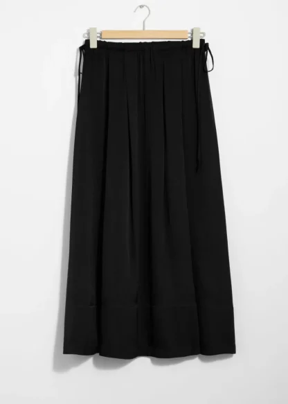 Pleated Drawstring Midi Skirt | & Other Stories Hot