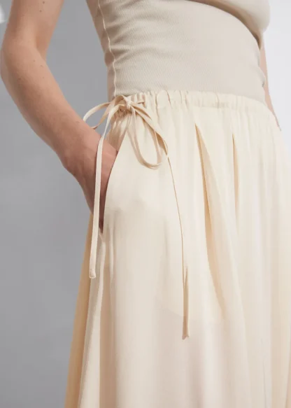 Pleated Drawstring Midi Skirt | & Other Stories Hot