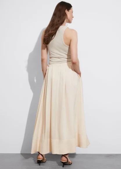 Pleated Drawstring Midi Skirt | & Other Stories Hot