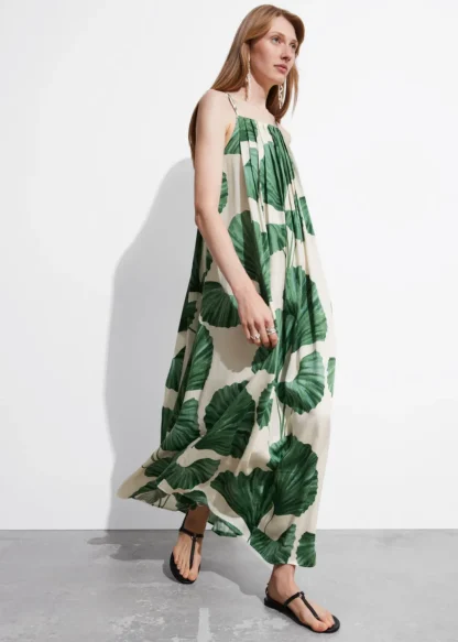 Pleated Halterneck Maxi Dress | & Other Stories Outlet