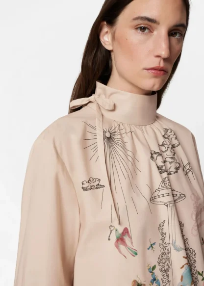 Printed Bow-Detailed Blouse | & Other Stories Fashion