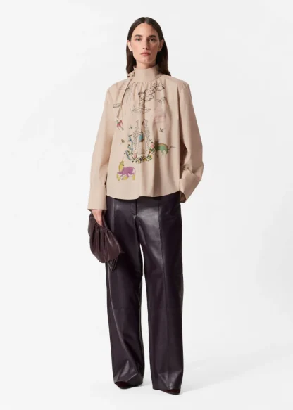 Printed Bow-Detailed Blouse | & Other Stories Fashion