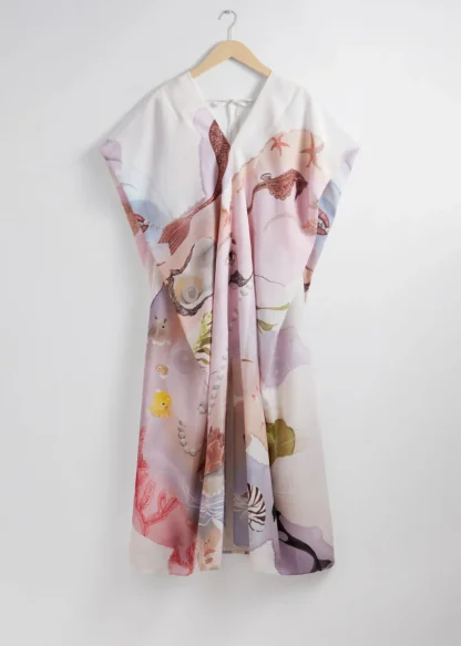 Printed Relaxed Midi Dress | & Other Stories Flash Sale