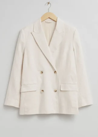 Relaxed Double-Breasted Linen Blazer | & Other Stories Store