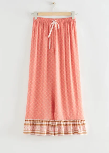 Relaxed Satin Printed Trousers | & Other Stories Best Sale