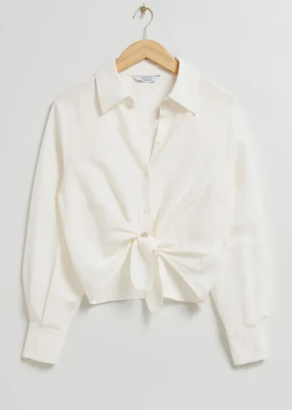 Relaxed Tie Knot Shirt | & Other Stories Flash Sale