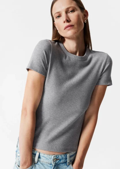 Ribbed Cropped T-Shirt | & Other Stories Online