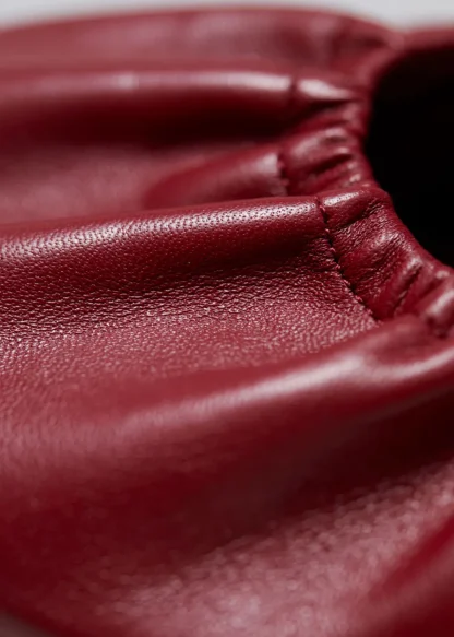 Ruched Leather Ballet Flats | & Other Stories Clearance