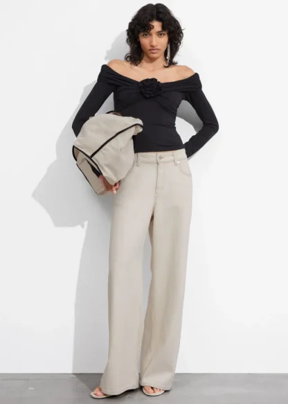 Ruched Off-Shoulder Top | & Other Stories Flash Sale