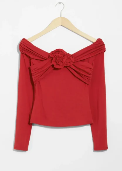 Ruched Off-Shoulder Top | & Other Stories Flash Sale