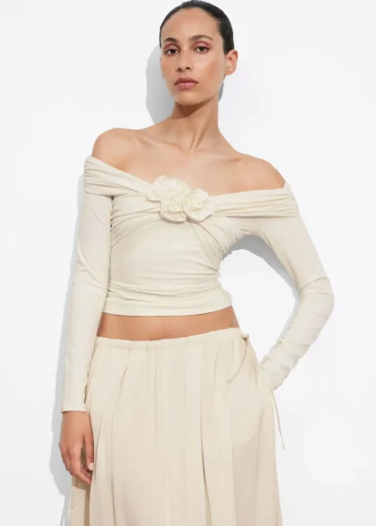 Ruched Off-Shoulder Top | & Other Stories Flash Sale