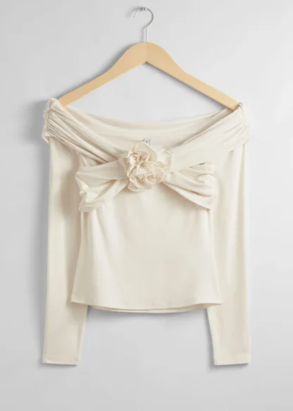 Ruched Off-Shoulder Top | & Other Stories Flash Sale