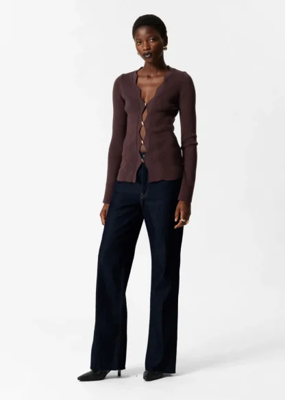 Scalloped Merino-Blend Cardigan | & Other Stories Online