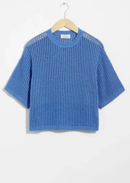 Sheer Rib-Knit T-Shirt | & Other Stories Best Sale