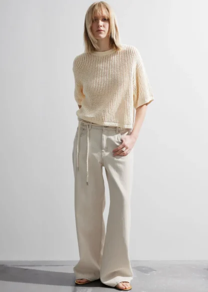 Sheer Rib-Knit T-Shirt | & Other Stories Best Sale
