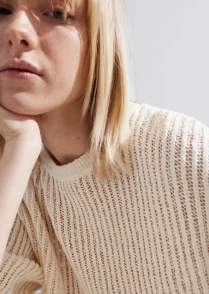 Sheer Rib-Knit T-Shirt | & Other Stories Best Sale