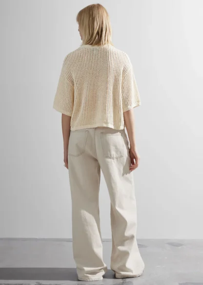 Sheer Rib-Knit T-Shirt | & Other Stories Best Sale
