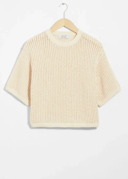 Sheer Rib-Knit T-Shirt | & Other Stories Best Sale