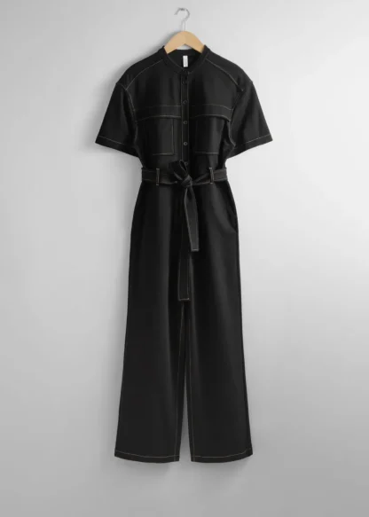 Short-Sleeve Utility Jumpsuit | & Other Stories Flash Sale