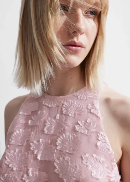 Sleeveless Jacquard Mini Dress | & Other Stories Cheap