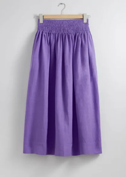 Smock-Waist Midi Skirt | & Other Stories Outlet