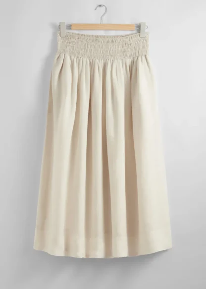 Smock-Waist Midi Skirt | & Other Stories Outlet