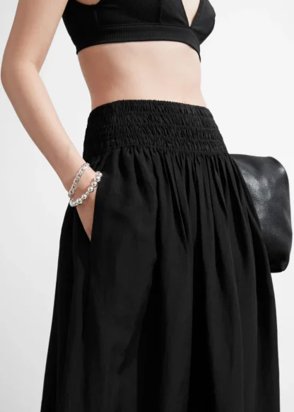 Smock-Waist Midi Skirt | & Other Stories Outlet