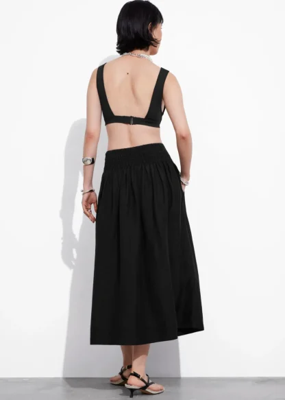 Smock-Waist Midi Skirt | & Other Stories Outlet