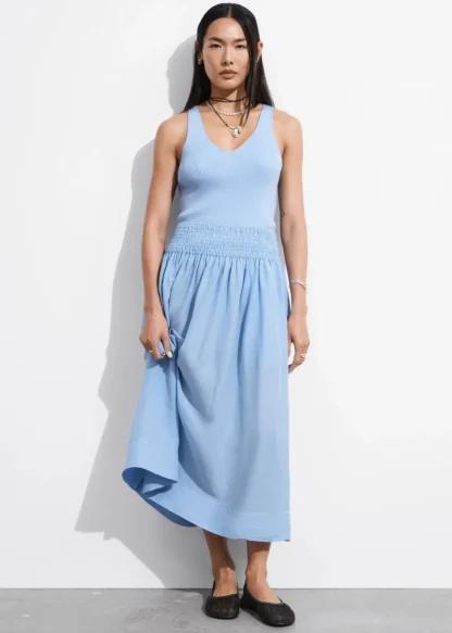 Smock-Waist Midi Skirt | & Other Stories Outlet