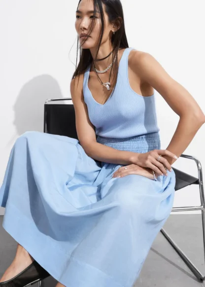 Smock-Waist Midi Skirt | & Other Stories Outlet