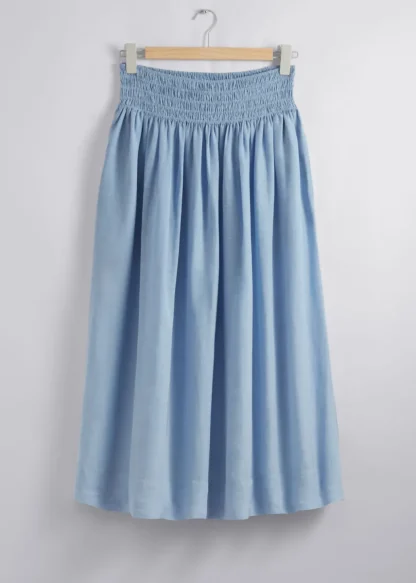 Smock-Waist Midi Skirt | & Other Stories Outlet