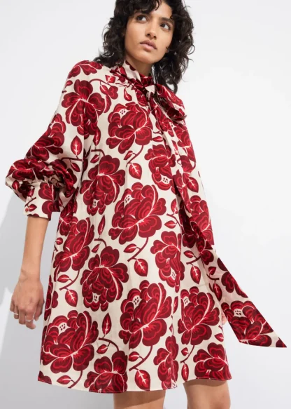 Tie-Neck Mini Dress | & Other Stories Cheap