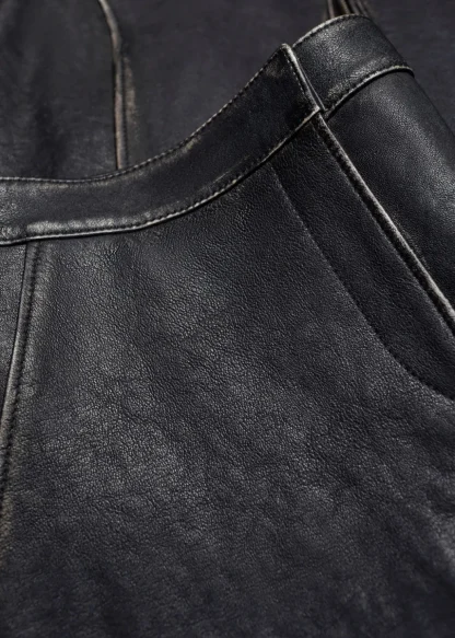 Topstitched Leather Mini Skirt | & Other Stories Store