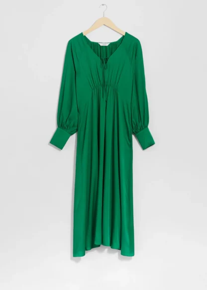 V-Cut Satin Midi Dress | & Other Stories Sale