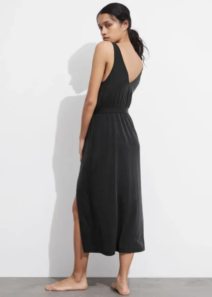 V-Neck Cupro Midi Dress | & Other Stories Sale