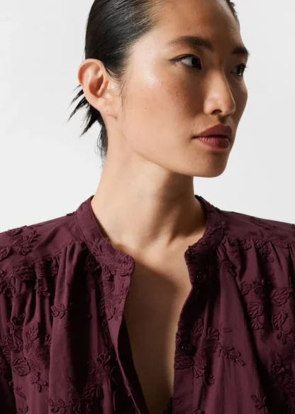 Voluminous Floral-Appliqué Blouse | & Other Stories Clearance