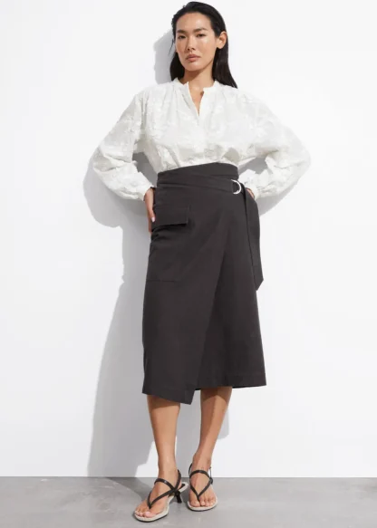 Voluminous Floral-Appliqué Blouse | & Other Stories Clearance