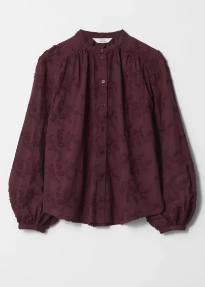 Voluminous Floral-Appliqué Blouse | & Other Stories Clearance