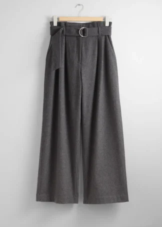 Wide Paperbag-Waist Trousers | & Other Stories Online