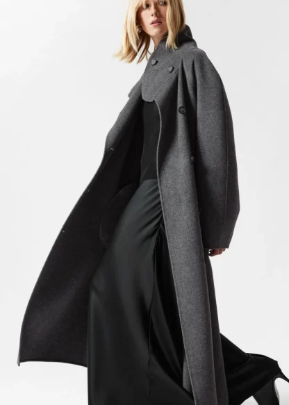 Wool-Blend Funnel-Collar Coat | & Other Stories New