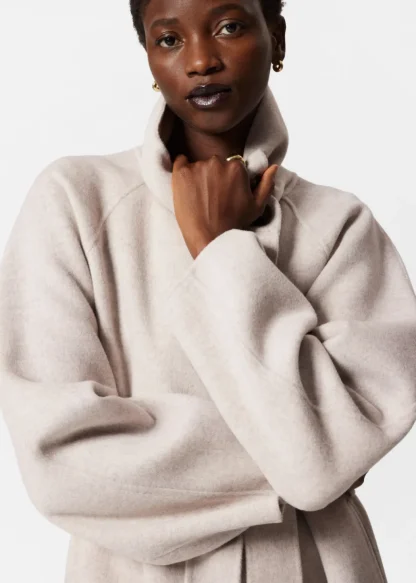 Wool-Blend Funnel-Collar Coat | & Other Stories New