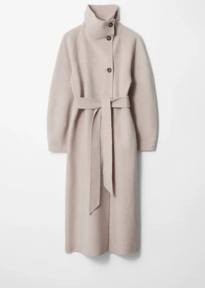 Wool-Blend Funnel-Collar Coat | & Other Stories New