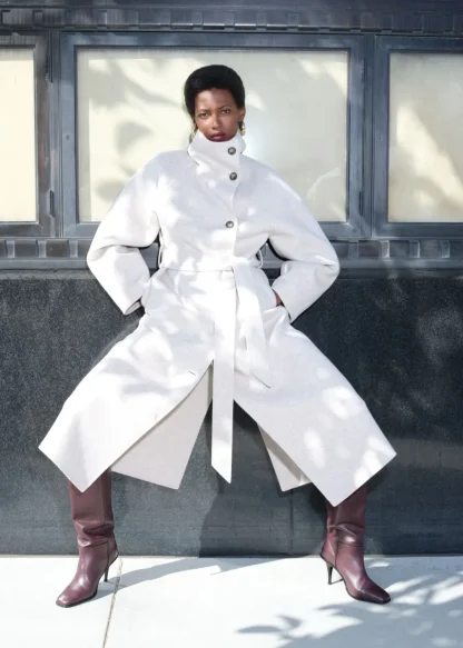Wool-Blend Funnel-Collar Coat | & Other Stories New